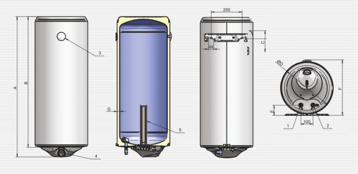 Бойлер Eldom Style 120