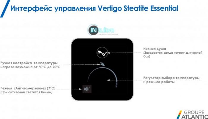 Бойлер ATLANTIC Vertigo Steatite Essential 30 MP-025 2F 220E-S (1000W)